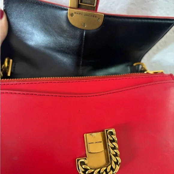Marc Jacobs Red Leather Crossbody Bag - Picture 5 of 10